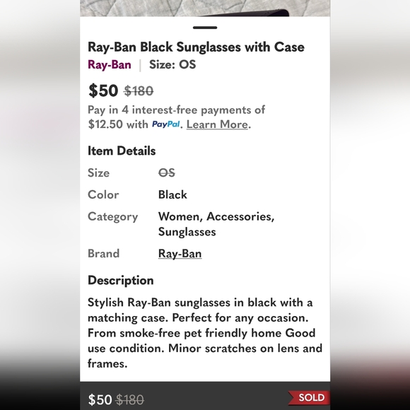 Ray-Ban Wayfarer II Sunglasses RB2125 GUC - Picture 8 of 8